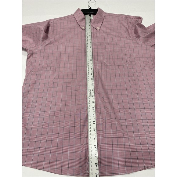 Brooks Brothers  Pink/white/blue  Plaid Long Sleeve Button  Size 17 /33 Sleeve - Picture 5 of 6